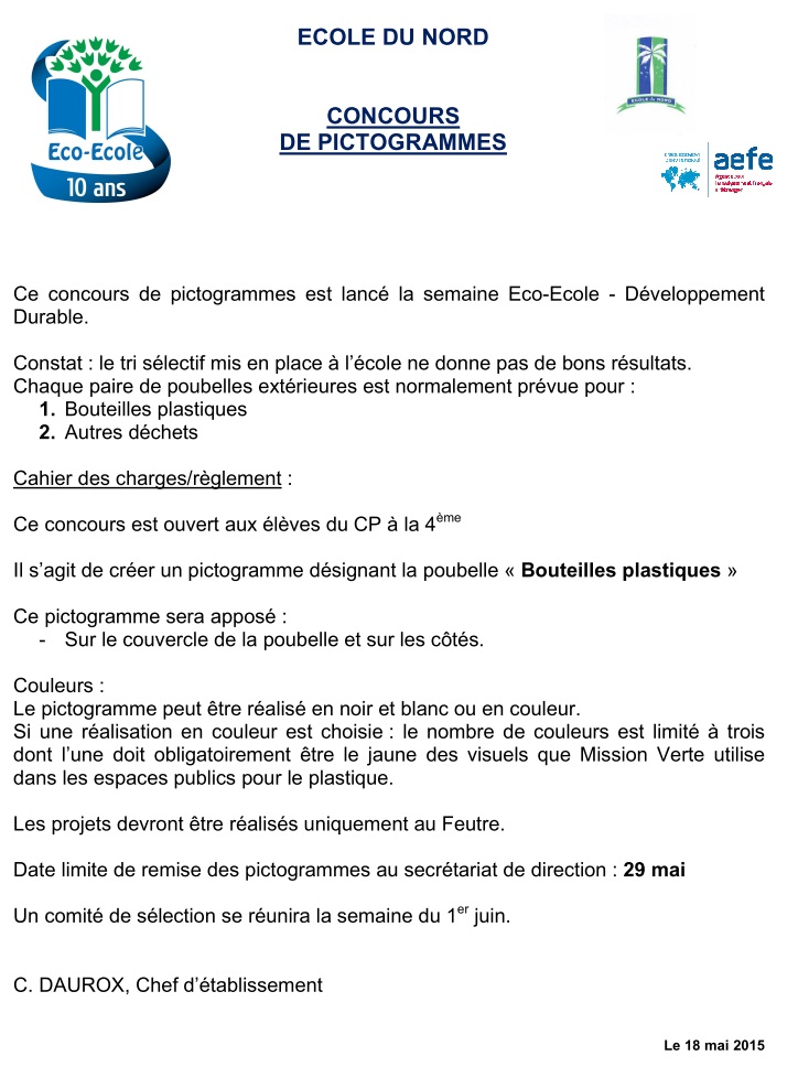 Concours Pictogrammes